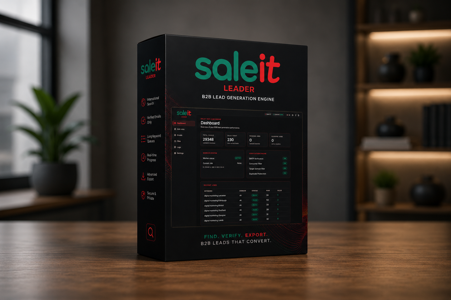 Saleit Leader 3.0 — collect email addresses from all over the world