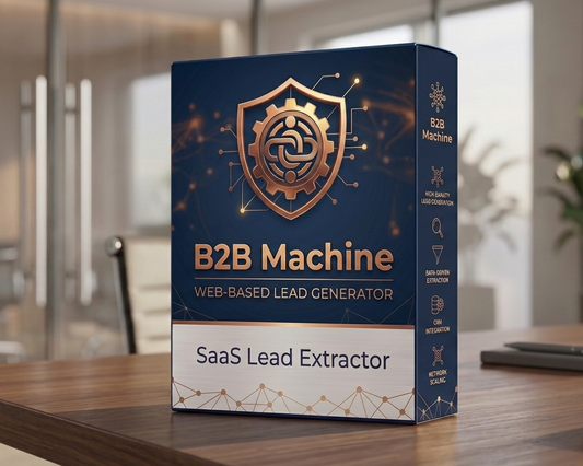 Mockup Pudełko aplikacji B2B Machine